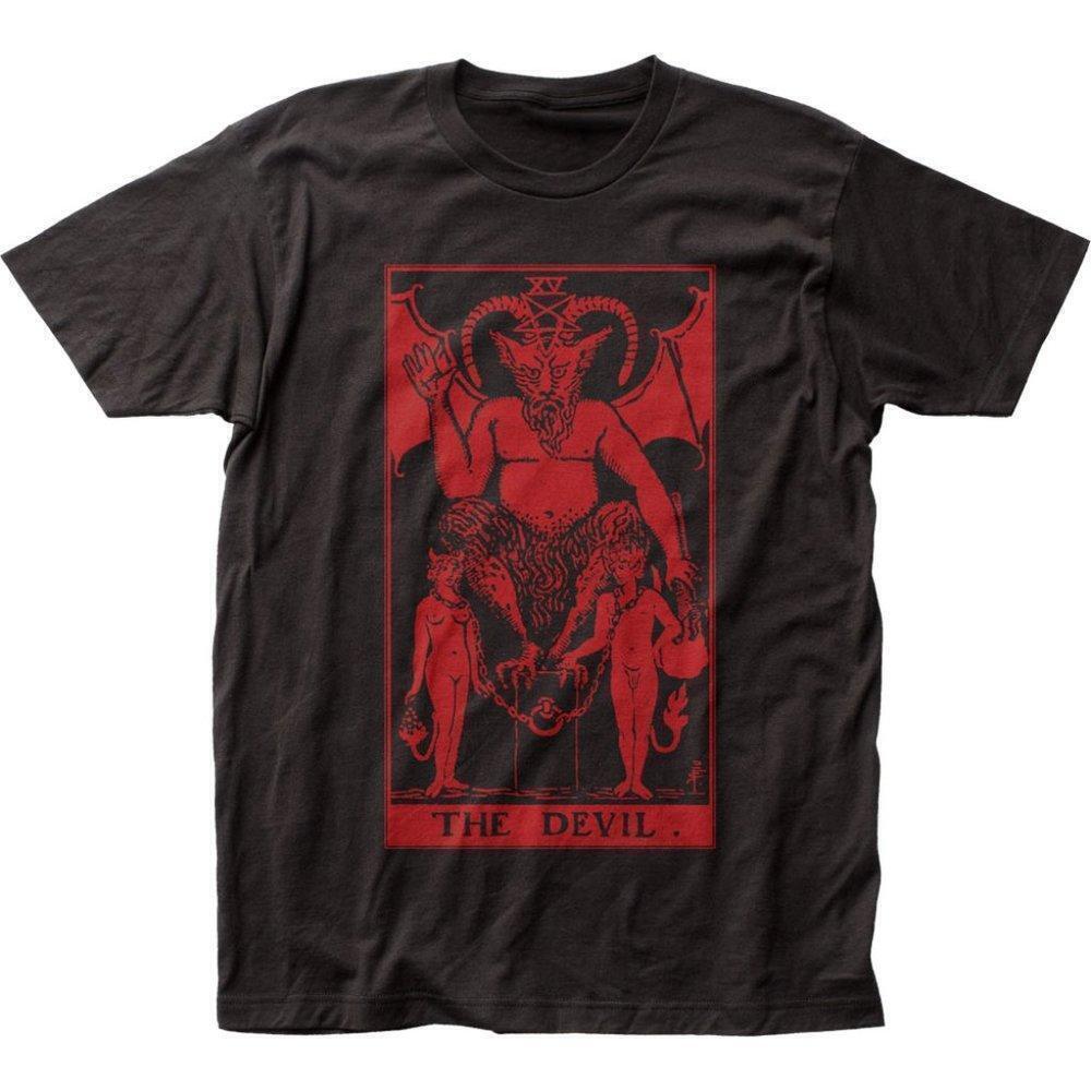 Tarot The Devil Occult Mystic Art Graphic Streetwear T-Shirt